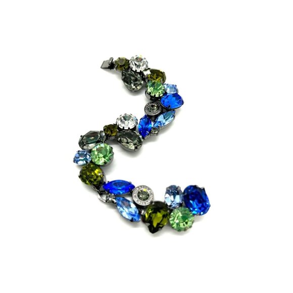 Coach Swarovski Crystals Bracelet Michelle Trachtenberg Multicolor Beads 7 In - Picture 7 of 16